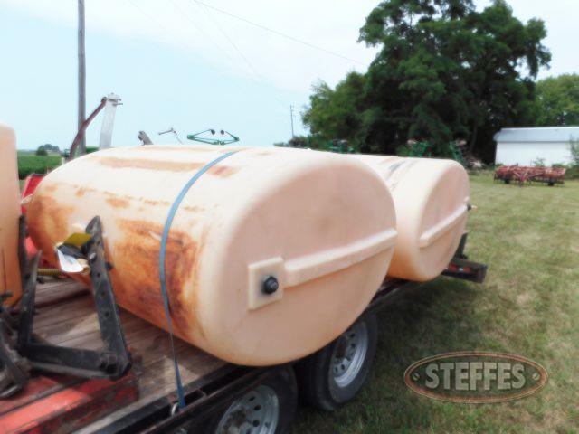 (2) 250 gallon saddle tanks